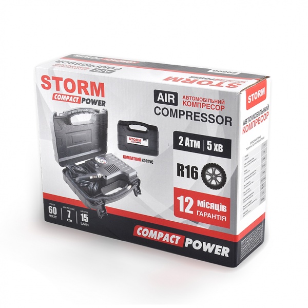 Компресcор автомобильный STORM Compact Power 12В, 7 Атм 20600