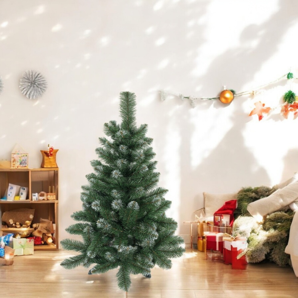 Искусственная елкаЕвропейская Снежинка 1,20 м зеленый