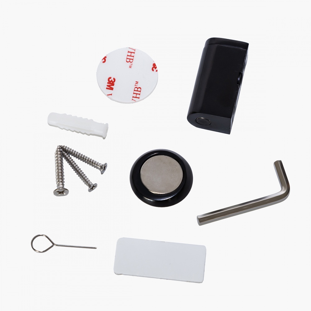 Стопор дверной самоклеящийся MVM M-136 Black черный