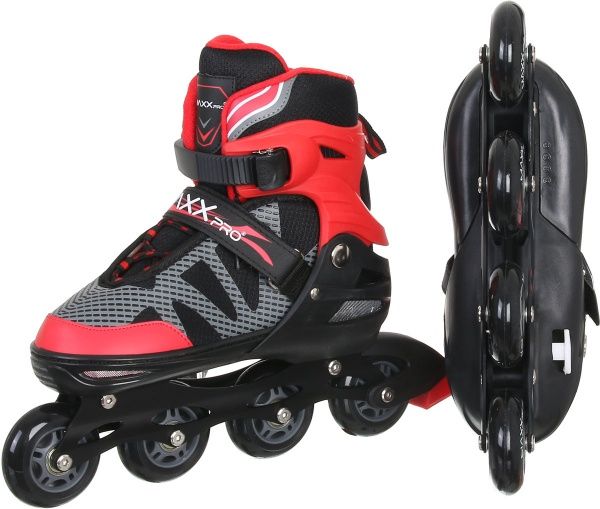Роликові ковзани MaxxPro YX-0151-4WR р. 31-34 біло-червоний