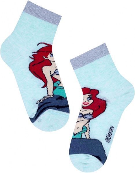 Шкарпетки Conte-Kids дитячі, CK DISNEY (принцеси) 385 17С-138СПМ р.16 блідо-бірюзовий 