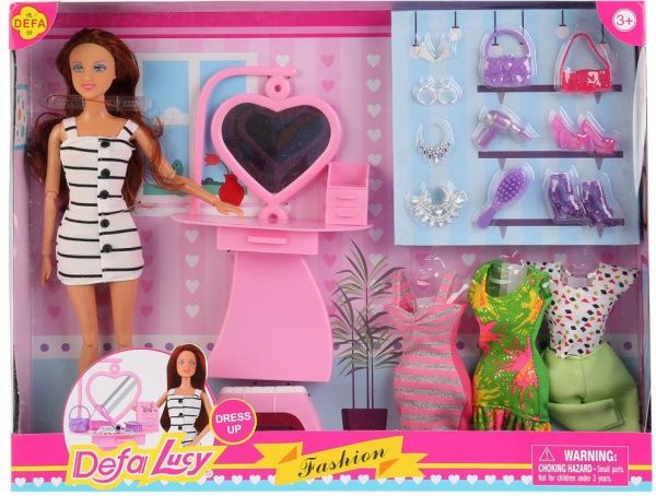 Кукла Defa 8418 шарнирная трюмо аксессуары В ассортименте