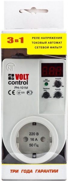 Реле напруги  Volt Control 16 А РН-101М ТВ