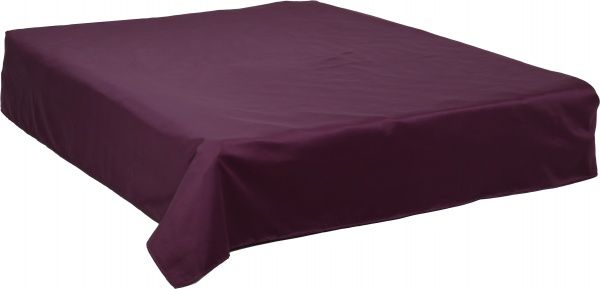 Простынь сатин гладкокрашеный 220x240 см фиолетовый La Nuit 