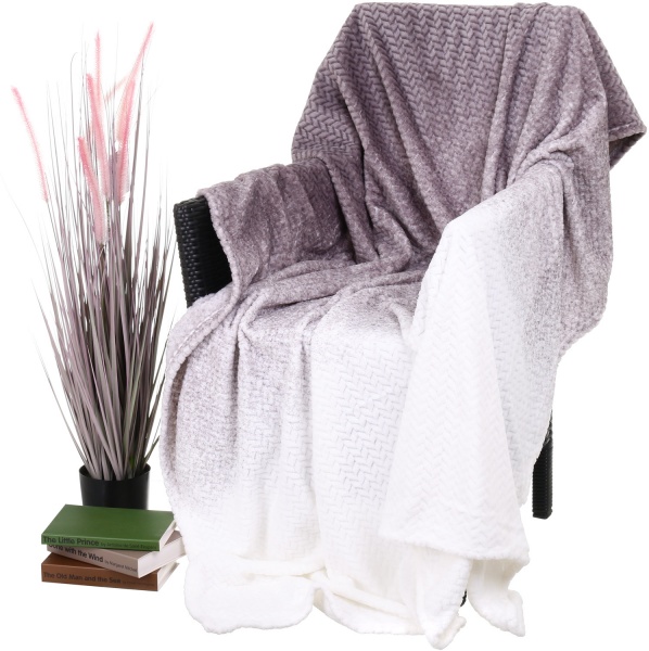 Плед Flannel Plush 200x220 см сірий La Nuit 