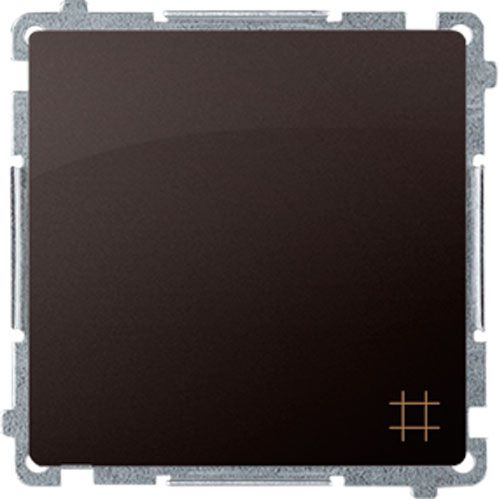 Вимикач перехресний одноклавішний Simon Basic без підсвітки 10 А 250В шоколадний BMW7.01/47