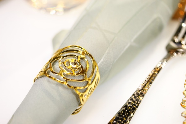 Набір кілець для серветок Golden Flower 6 шт