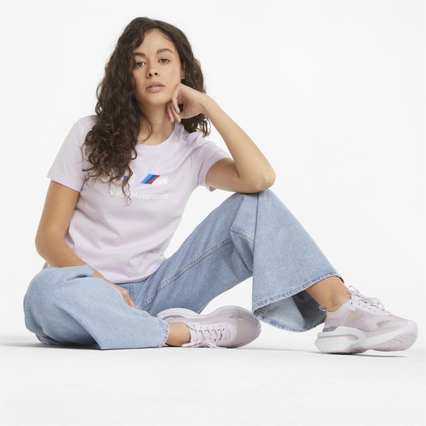 Футболка Puma BMW MMS Wmn ESS Logo Tee 53126106 р.XS бузковий