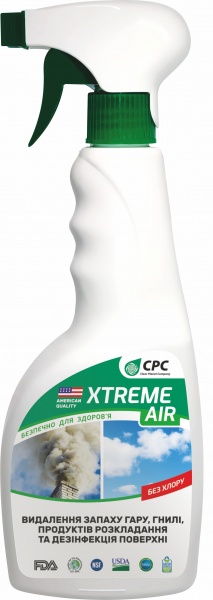 Универсальное средство СРС XTREME AIR для удаление запаха гари, гнили, продуктов разложения и дезинфекции поверхности 500 мл