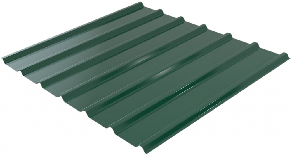 Профнастил глянцевий PSM PROFILE ПР-20Б 0,35x1155x2000 мм RAL 6005 зелений