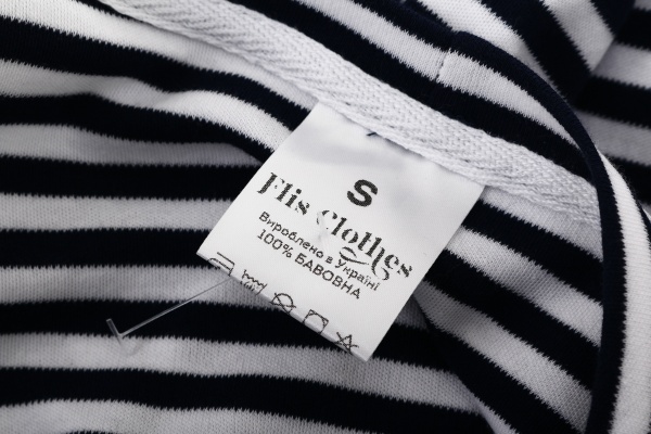 Реглан Flis clothes женский Белая полоса р. S бело-синий