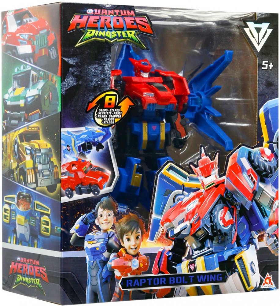 Игровой набор DINOSTER с роботом-трансформером Раптор Болт Винг EU580813