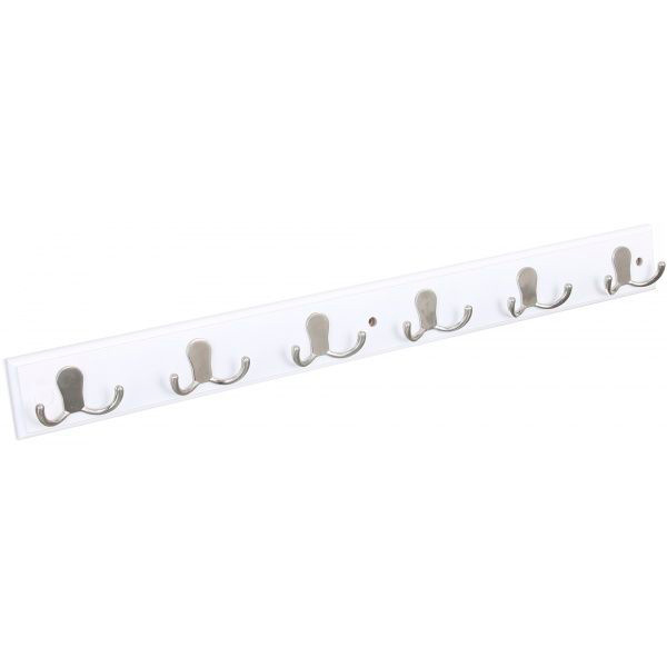 Вішалка для одягу VI тип 2 нікель/білий