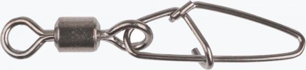 Застежка с вертлюгом Mikado NEW HOOKED SNAP №12 7 кг 10 шт.