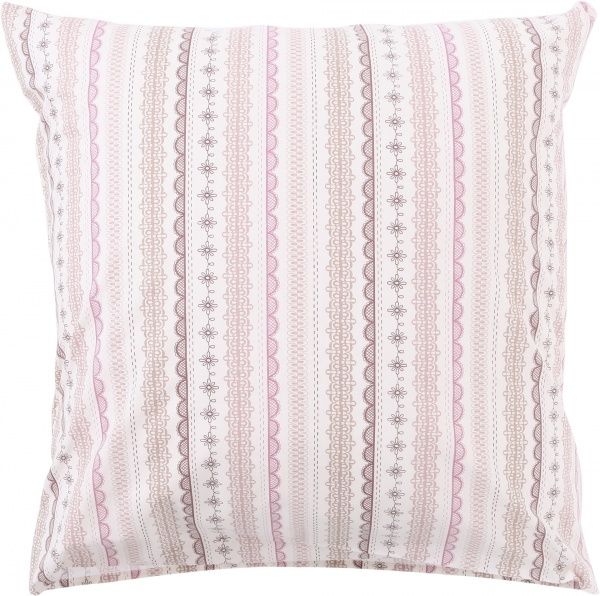 Наволочка Кружево 70x70 см розовый Прованс 