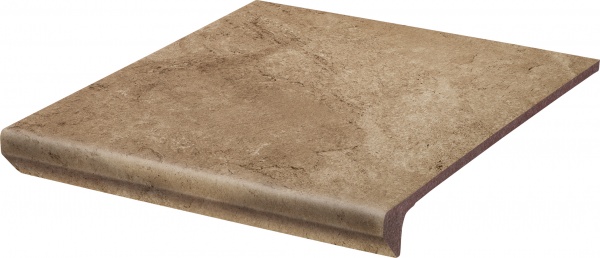 Клинкерная плитка Mattone Pietra Ochra Kapinos Stopnica Prosta 30x33 Ceramika Paradyz