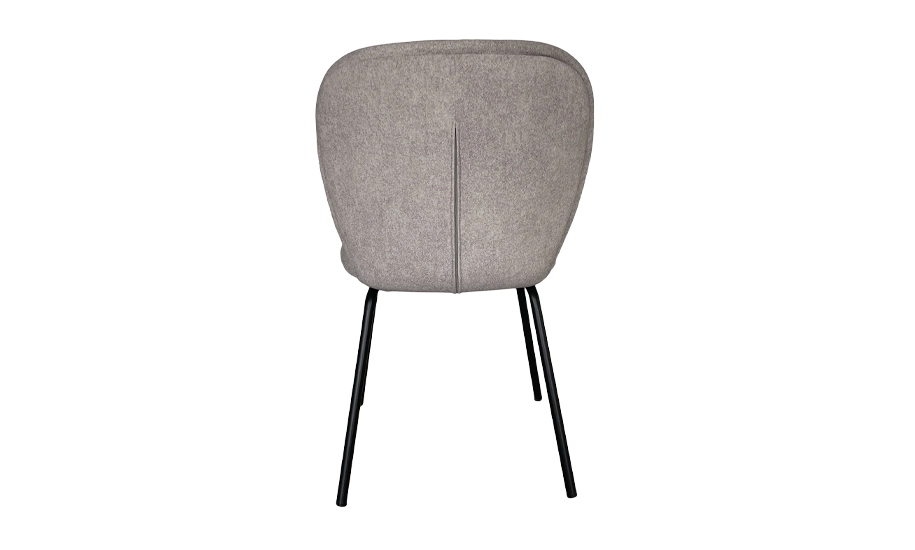 Стул Prestol Симпл 520х600х840 мм светло-серый / черный