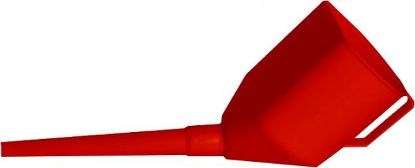 Автолійка Poputchik для бензину з сіткою червона 07-002