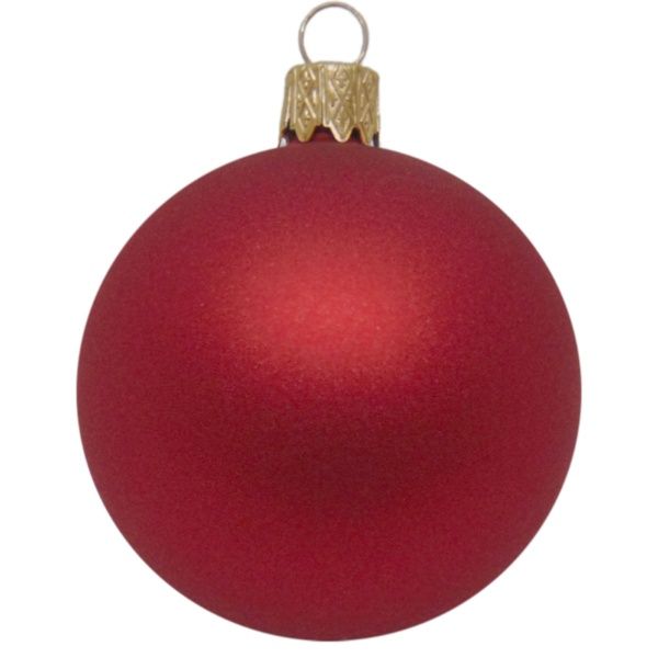 Шар новогодний d80 АХ12 0201 красный