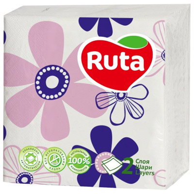 Салфетки Ruta Фиалки 40 шт.