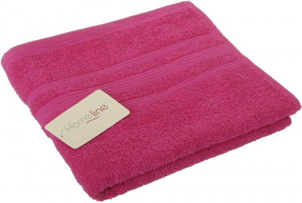 Рушник зі смужками 50x90 см малиновий Home Line 