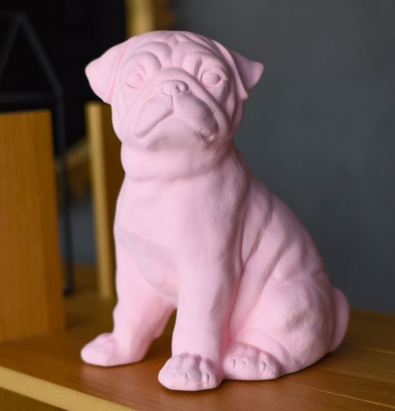 Статуэтка Animal Land Мопс розовый Дон Пион