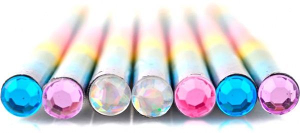 Олівець чорнографітний Black Rainbow з кристалами 280533 YES