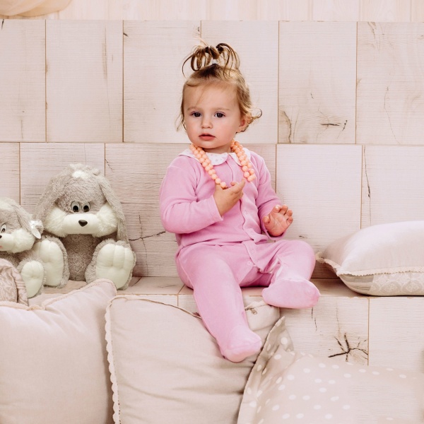 Чоловічок Lucky tots р.74 рожевий 1635.14.1 