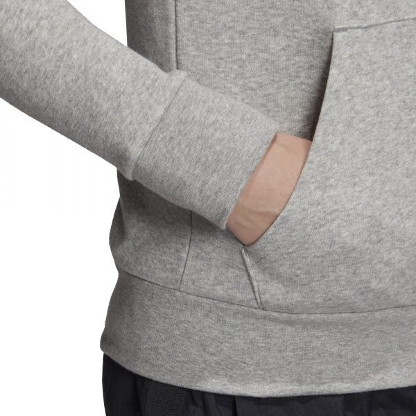 Джемпер Adidas W E LIN FZHD FL GD2987 р. L сірий