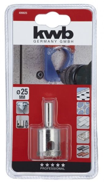 Свердло для плитки KWB 25x60 мм 25 мм 1 шт. 499825