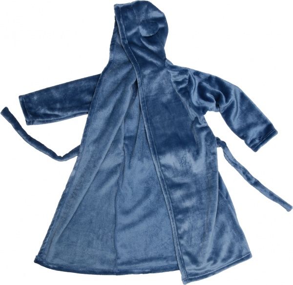 Халат дитячий унісекс Білтекс з вушками р.134 синій 