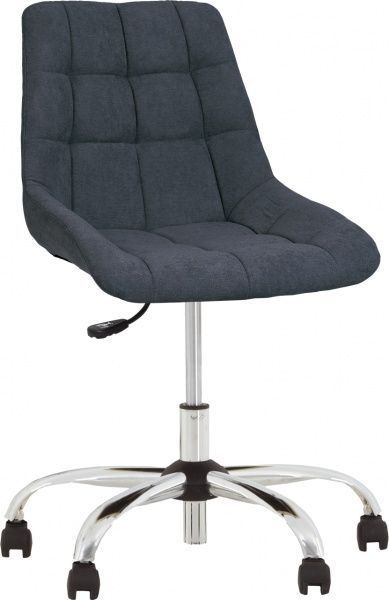 Крісло Nowy Styl NICOLE GTS (J) CHR68 (CH) SORO-95 темно-сірий 