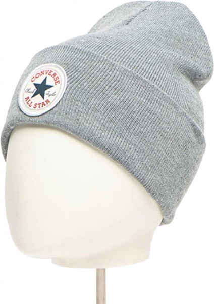 Шапка Converse CP BEANIE 10022137-035 р.OSFA серый меланж