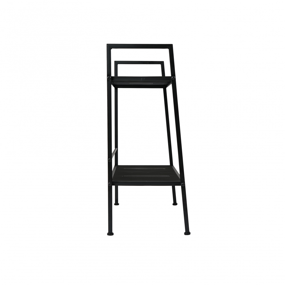 Этажерка пристенная 2-x ярусная, 600х350х865мм 865х600х350 мм черный (23202)