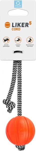 Мячик Liker Корд на шнурке 5 см