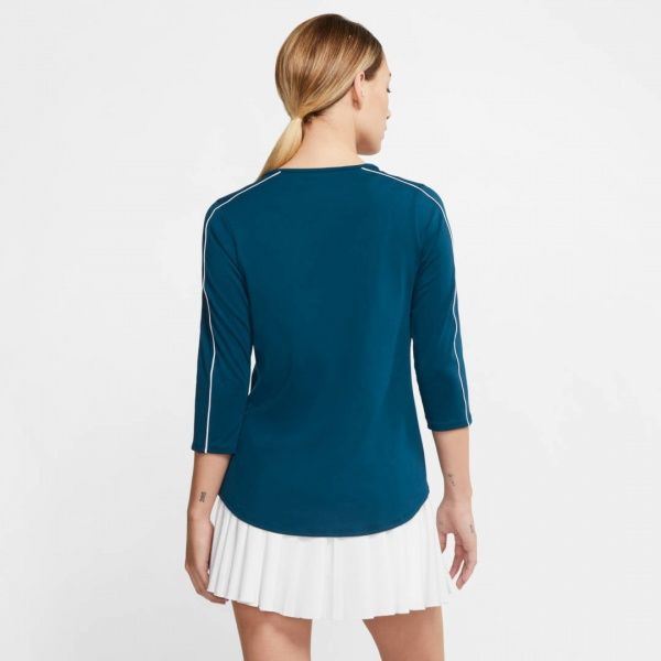 Футболка Nike W NKCT TOP 3QT AQ7658-432 S синій