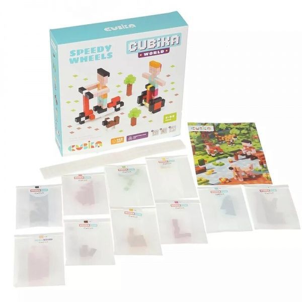 3D-конструктор Cubika World Быстрые колеса