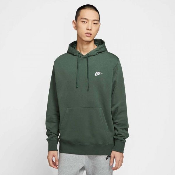 Джемпер Nike NSW CLUB HOODIE PO FT CZ7857-337 р. S оливковый