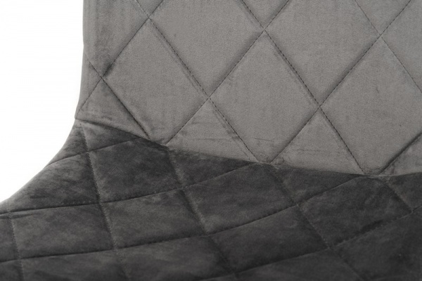 Стілець обідній Лаціо велюр сірий/чорний