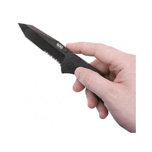 Ніж SOG Aegis Black TiNi AE02-CP