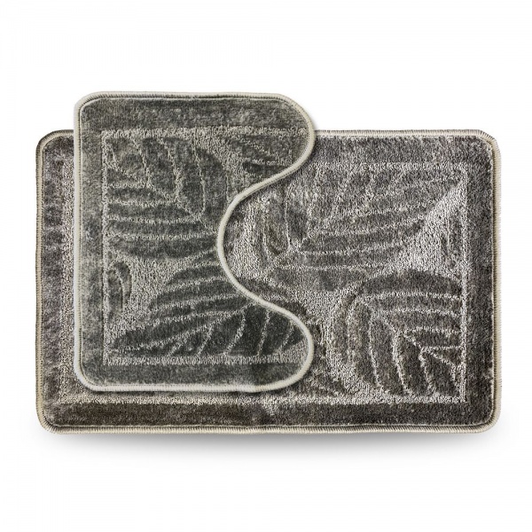 Набор ковриков Dariana Econom 50x80+50x40 с вырезом серый