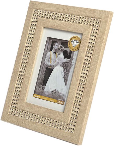 Рамка для фото Velista 44V-5057-6Sv 10x15 см бежевый/серебристый 