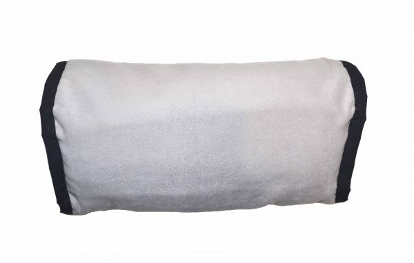 Подушка дорожня Kerdis Валик екозамша сіра 