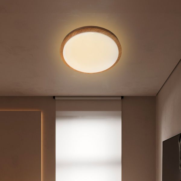 Світильник світлодіодний LightMaster CE1011 Wooden з пультом д/к 36 Вт білий 3000-6500 К 