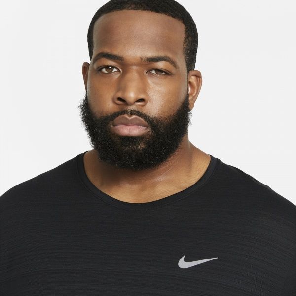 Футболка Nike M NK DF MILER TOP SS CU5992-010 р. XL чорний