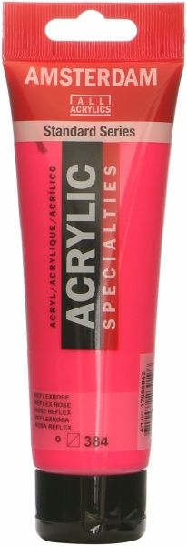 Краска акриловая № 384 Зеракльно розовый 120 мл Amsterdam Standart Royal Talens