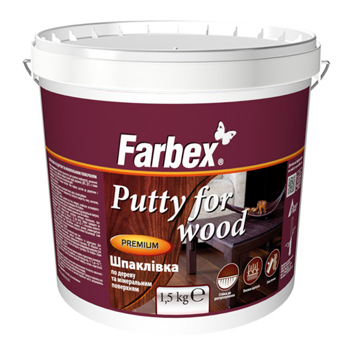 Шпаклівка по дереву та мінеральним поверхням Farbex сосна 1500 г