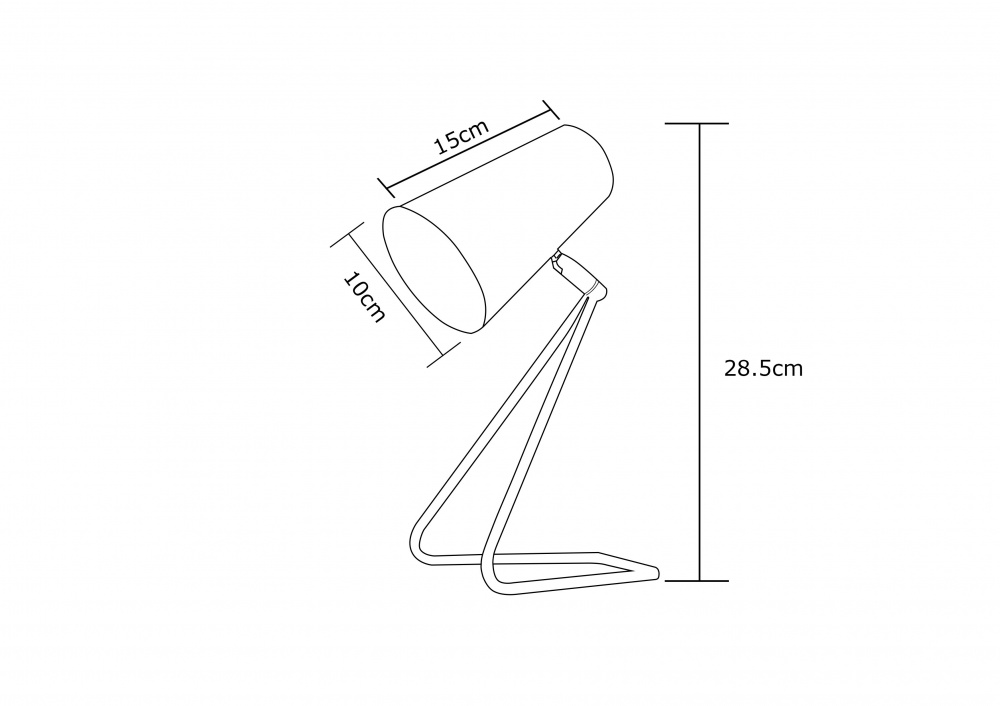 Настольная лампа Luna 15 Вт E14 белый ML-L112-B