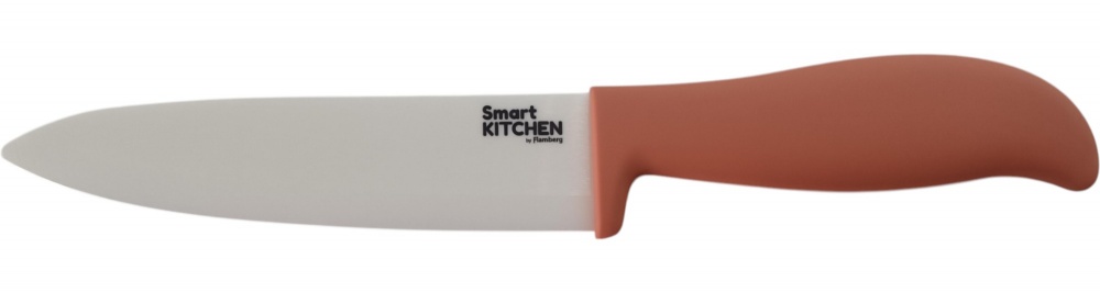 Нож керамический Smart Kitchen by Flamberg Santal 28 см коралловый