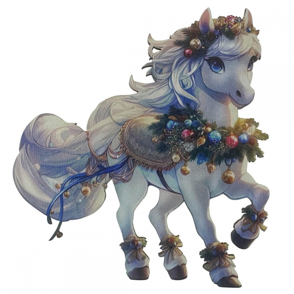 Подвеска MIS LT Лошадь дерево 10 см